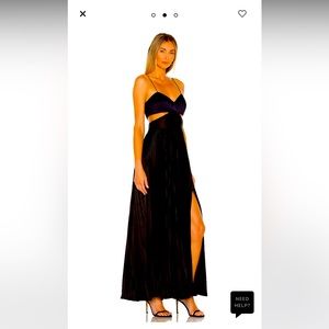 AMUR Black blue Cut out dress